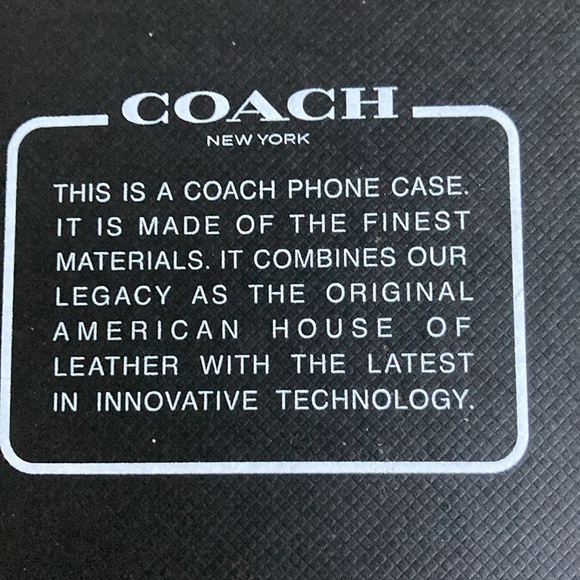 Unopened New Sealed iPhone 12 12 Pro Coach Wallet Phone Case Tan Signature Le… - Picture 6 of 10